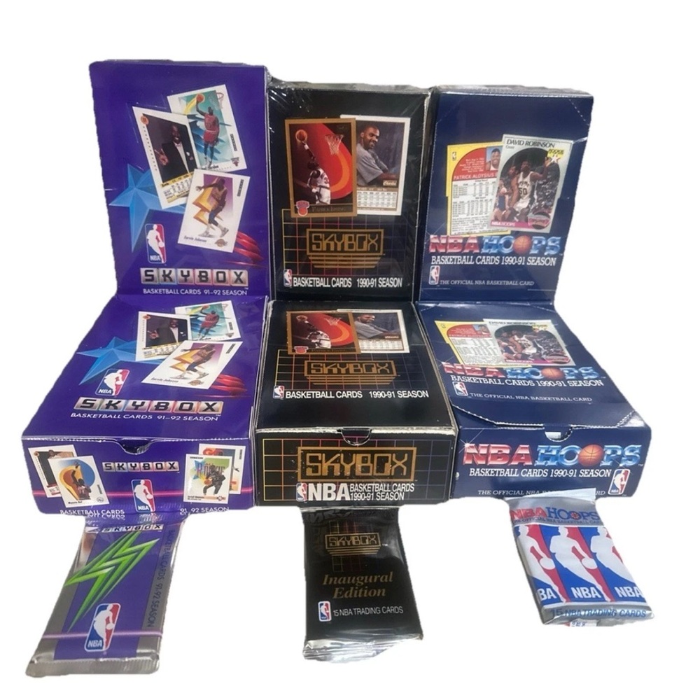 Lot of 45 Unopened Old Vintage NBA Basketball Cards in Sealed Packs NEW MJ PULLS